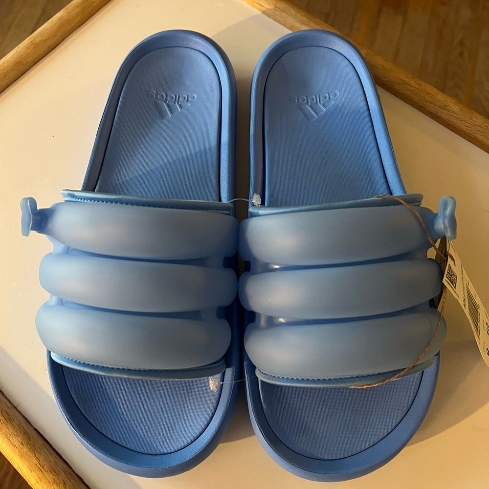 Adidas Zplaash Slides M9/W10 Blue Blast - Picture 6 of 7